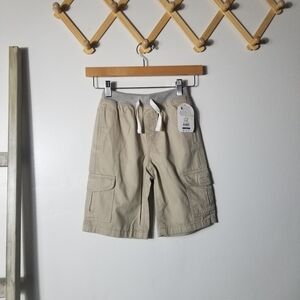NWT WONDER NATION BOY'S TAN CARGO SHORTS SIZE 10/12 HUSKY